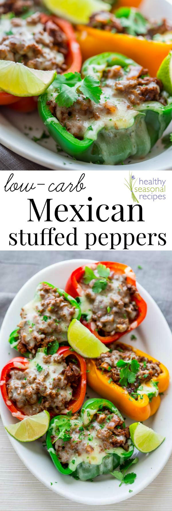 Low Carb Stuffed Peppers Recipe With Ground Beef
 low carb stuffed peppers