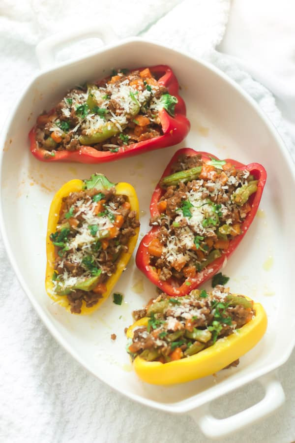 Low Carb Stuffed Peppers With Ground Turkey
 Easy Ground Turkey Stuffed Peppers Primavera Kitchen