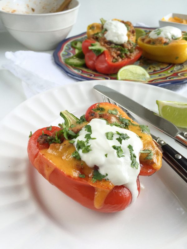 Low Carb Stuffed Peppers With Ground Turkey
 Easy Mexican Stuffed Peppers with Ground Turkey