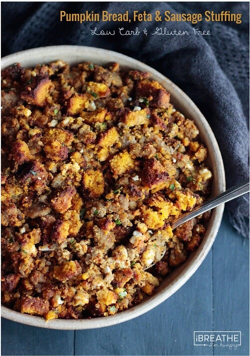 Low Carb Stuffing Recipes
 Low Carb Pumpkin Bread Sausage & Feta Stuffing IBIH