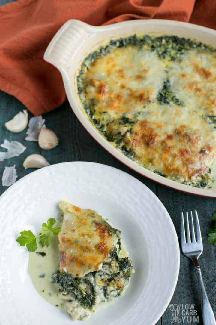 Low Carb Tuna Noodle Casserole
 Easy Cheesy Low Carb Tuna Casserole with Spinach