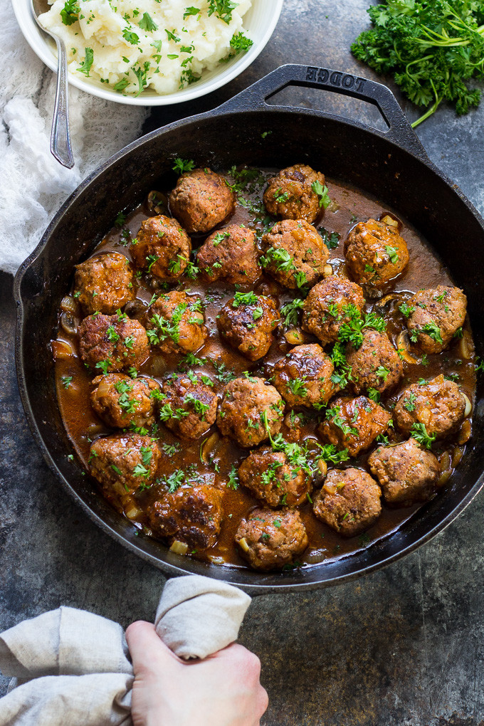 Low Carb Tv Dinners
 Salisbury Steak Meatballs Paleo & Whole30