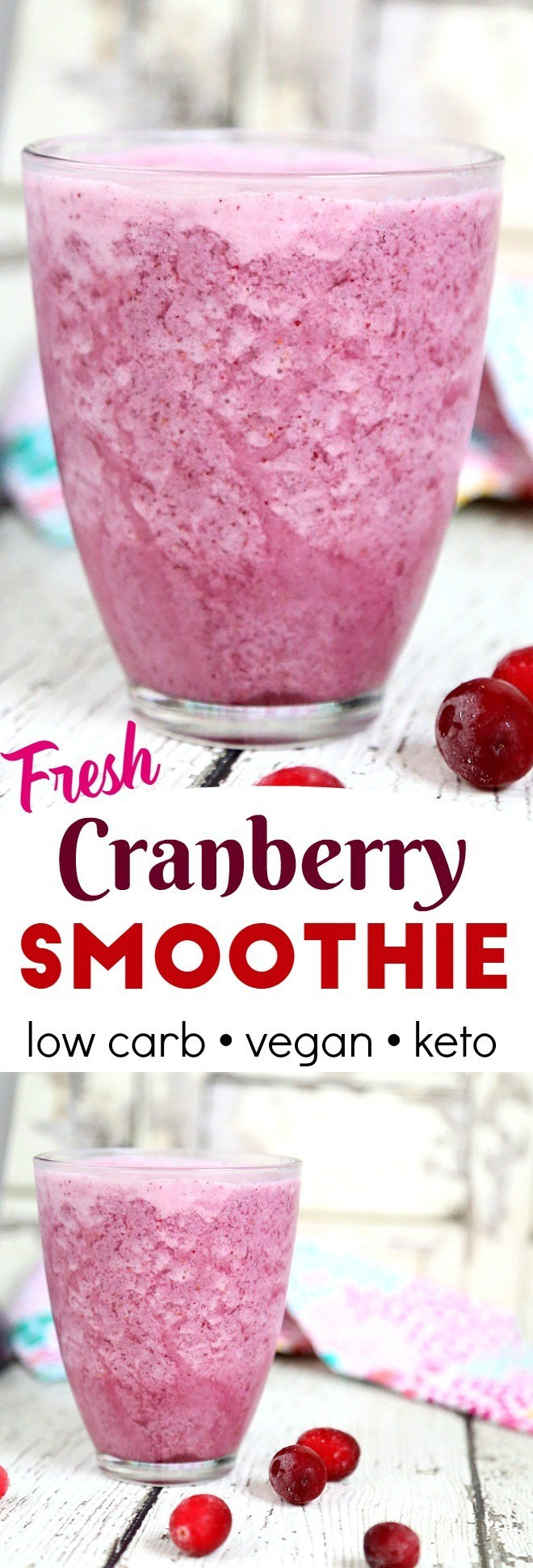 Low Carb Vegan Smoothies
 Fresh Cranberry Smoothie Recipe Low Carb Keto Smoothie