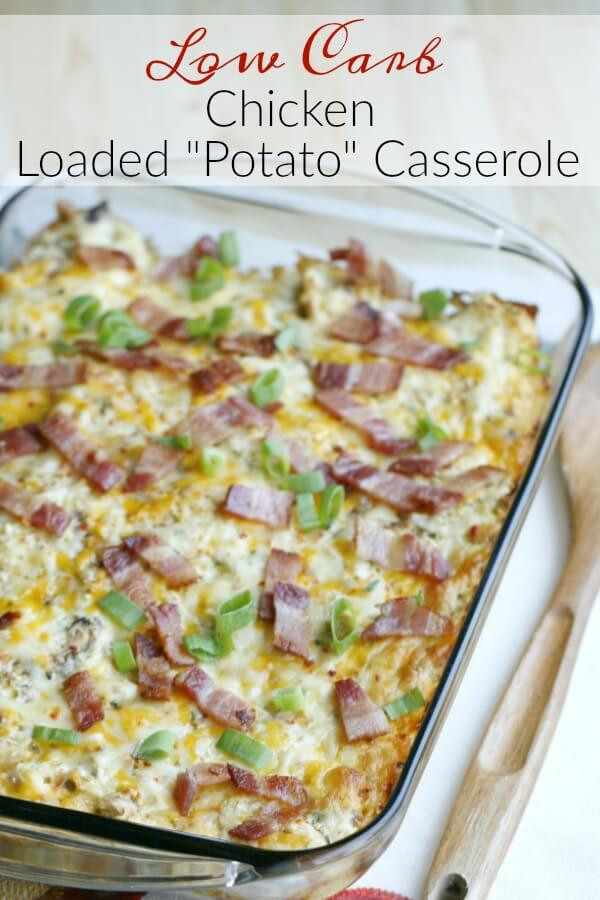 Low Carb Vegetable Casserole Recipes
 Low Carb Chicken Loaded “Potato” Casserole The Fit Housewife