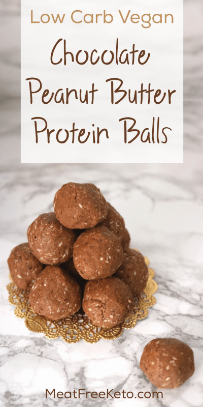 Low Carb Vegetarian Protein
 Peanut Butter Chocolate Low Carb Vegan Protein Balls
