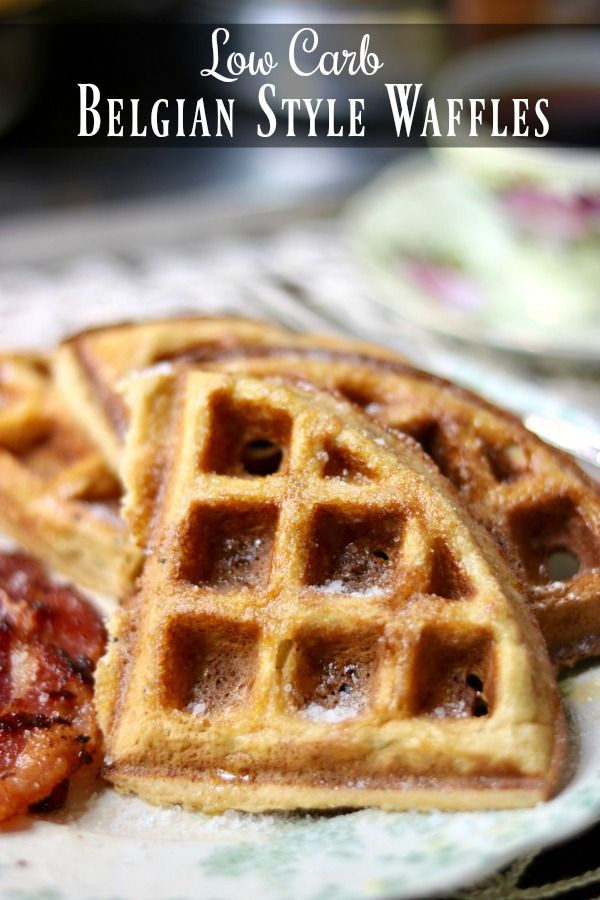 Low Carb Waffles Recipe
 Low Carb Waffles Recipe Crispy Belgian Style lowcarb ology