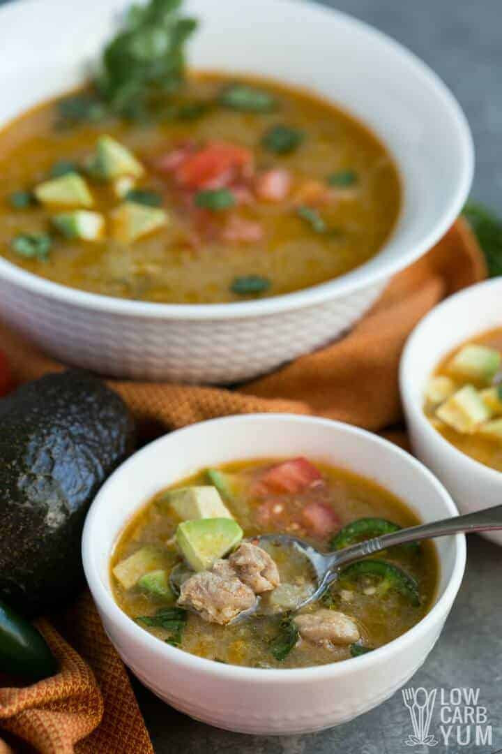 Low Carb White Chicken Chili
 Pressure Cooker Low Carb Paleo White Chicken Chili