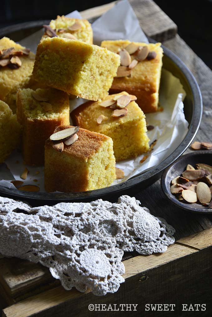Low Carb Yellow Cake
 Vanilla Almond Yellow Butter Cake