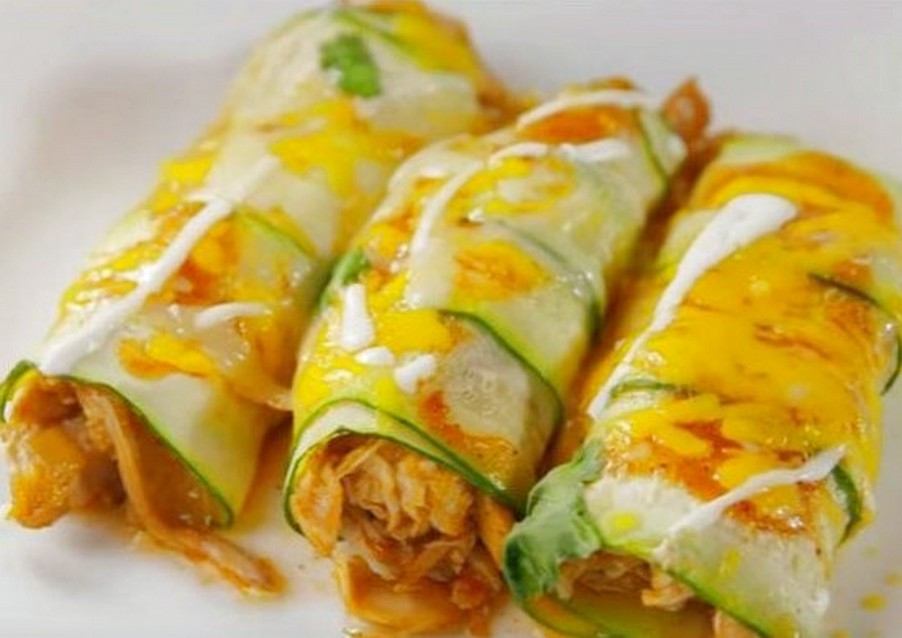 Low Carb Zucchini Enchiladas
 Low Carb Chicken Zucchini Enchilada