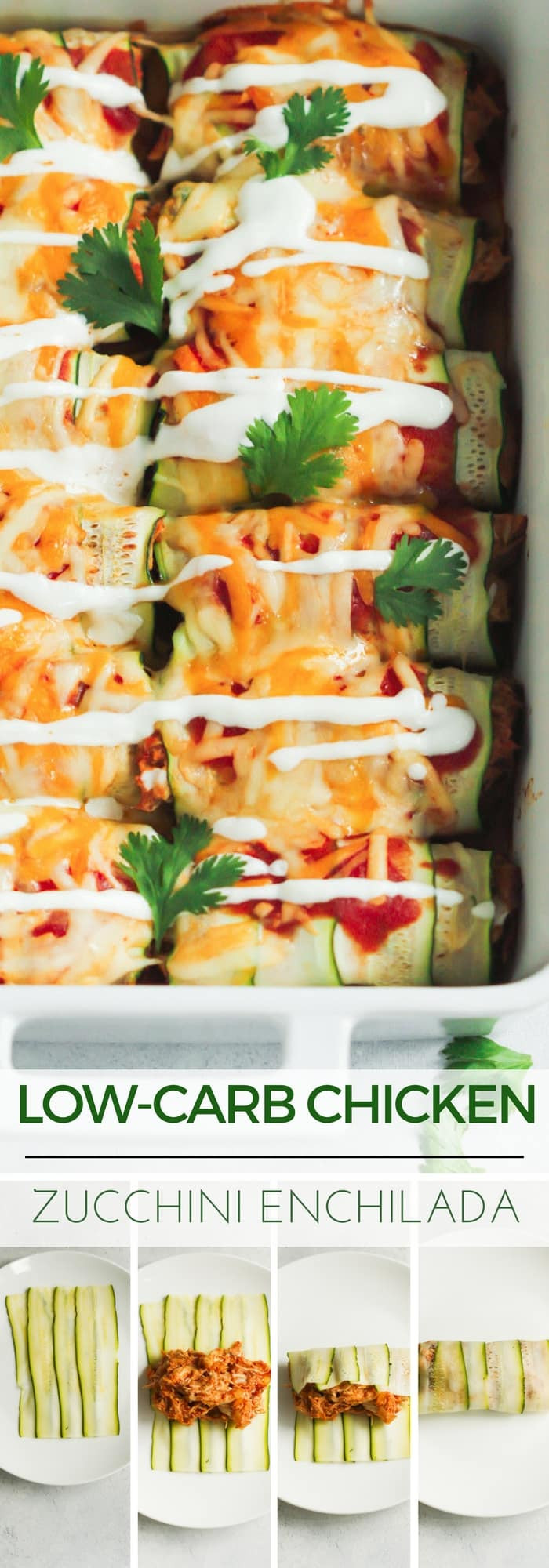 Low Carb Zucchini Enchiladas
 Low Carb Chicken Zucchini Enchilada Primavera Kitchen