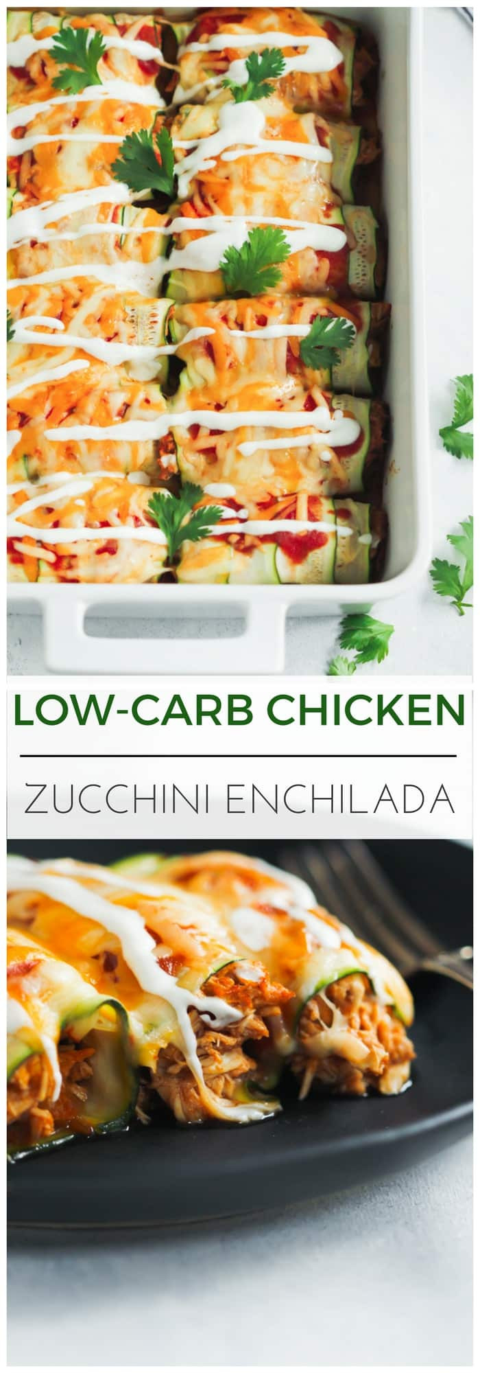 Low Carb Zucchini Enchiladas
 Low Carb Chicken Zucchini Enchilada Primavera Kitchen