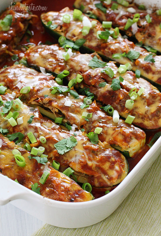 Low Carb Zucchini Enchiladas
 Paleo Chicken Enchilada Zucchini Boats Fit Tip Daily