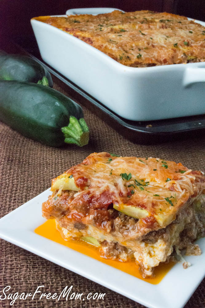 Low Carb Zucchini Lasagna
 Low Carb Grain Free Zucchini Lasagna