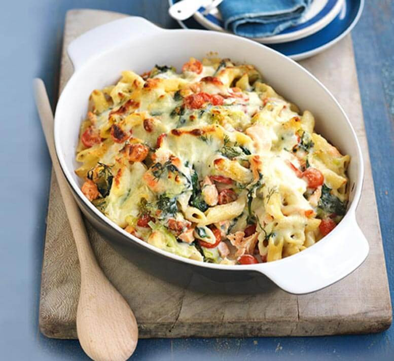 Low Cholesterol Salmon Recipes
 Smoked salmon leek and spinach pasta bake Healthy Food