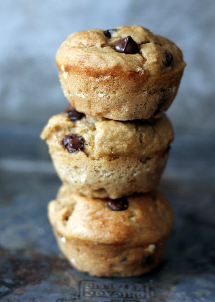 Low Fat Banana Chocolate Chip Muffins
 Skinny Banana Chocolate Chip Muffins