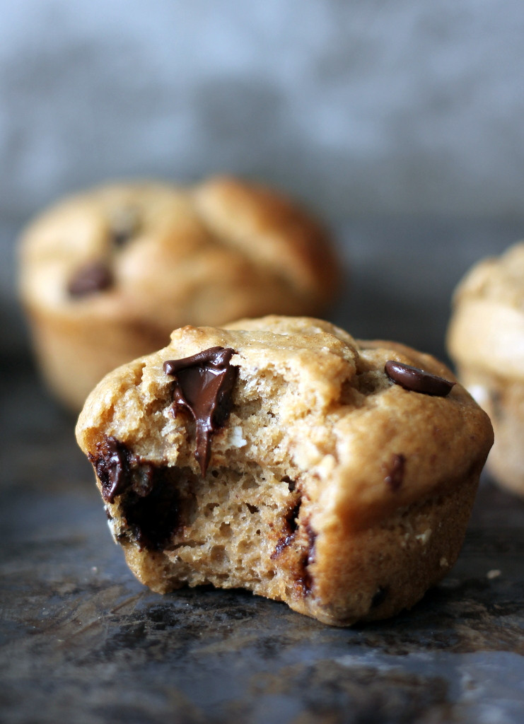 Low Fat Banana Chocolate Chip Muffins
 Skinny Banana Chocolate Chip Muffins