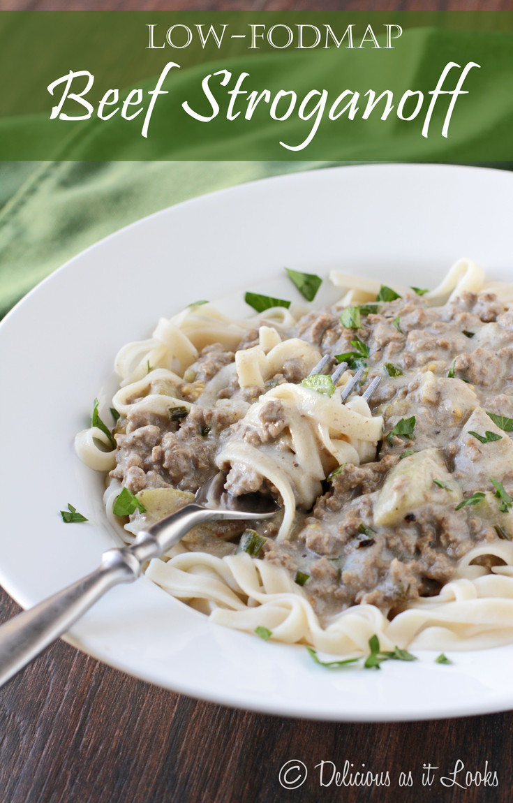 Low Fat Beef Stroganoff
 Delicious as it Looks Low FODMAP Beef Stroganoff