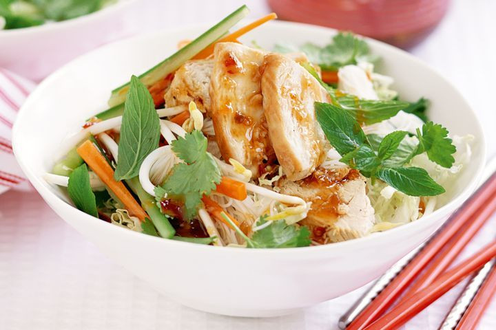 Low Fat Chicken And Rice Recipes
 Low fat chicken and rice noodle salad