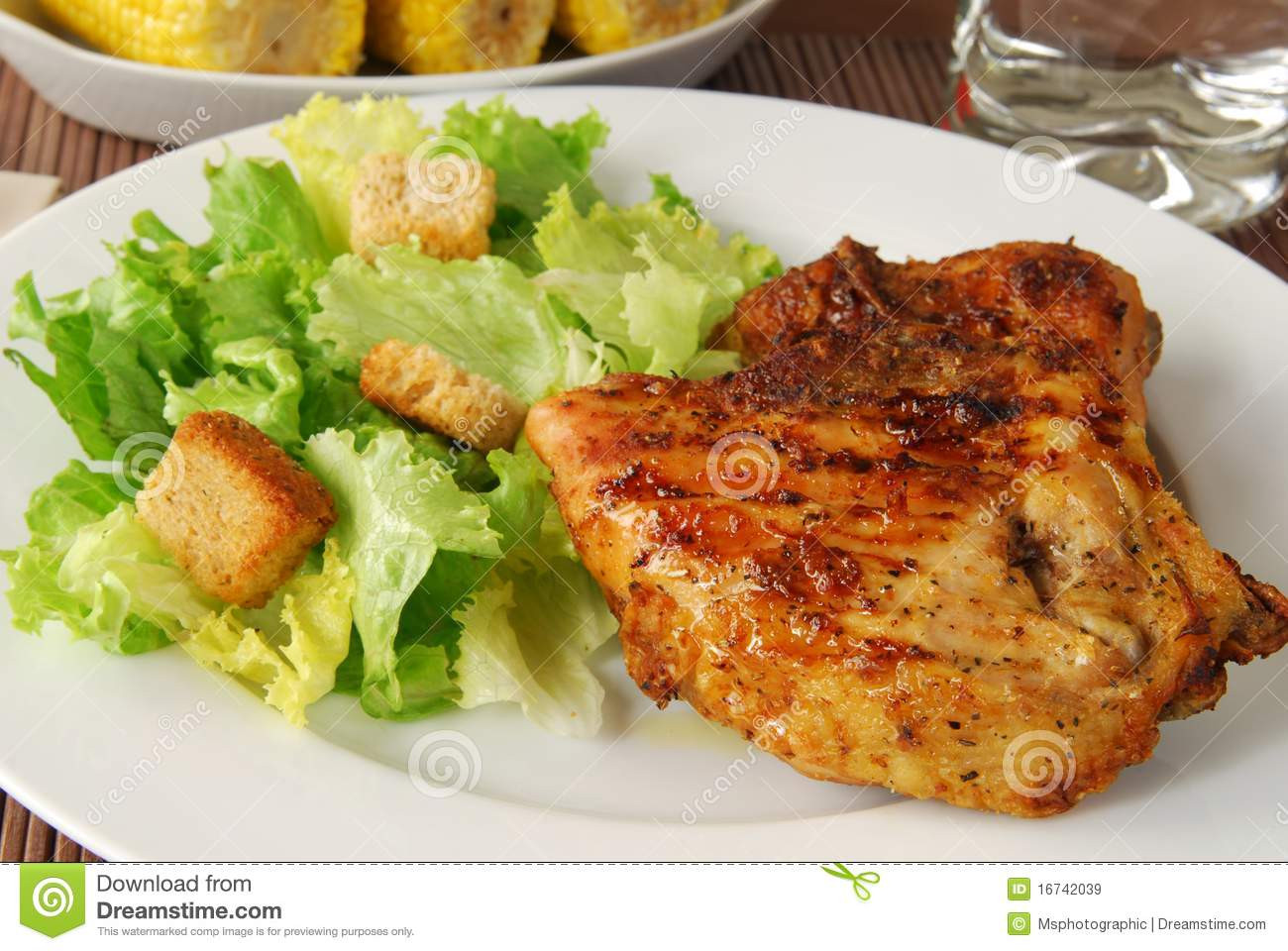 Low Fat Chicken Dinners
 Low Fat Dinner Royalty Free Stock Image