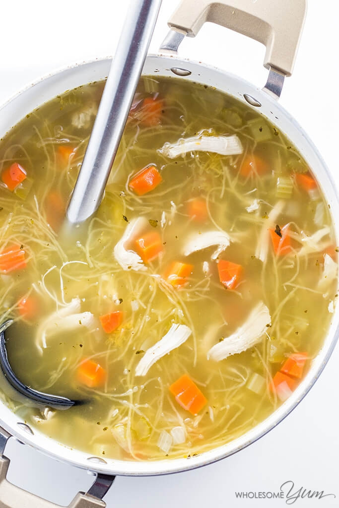 Low Fat Chicken Noodle Soup
 Paleo Keto Low Carb Chicken Soup Recipe VIDEO