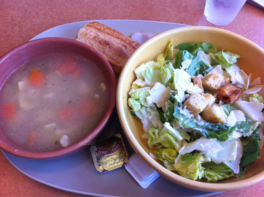 Low Fat Chicken Noodle Soup
 You pick two Caesar salad and low fat chicken noodle soup