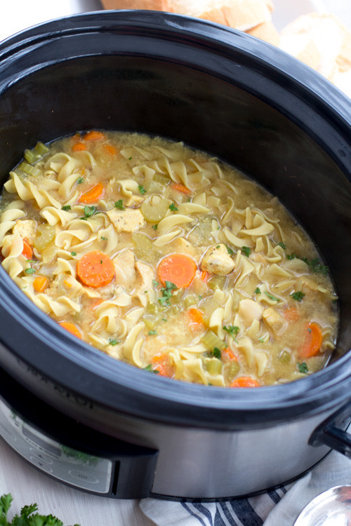 Low Fat Chicken Noodle Soup
 Crockpot Low Fat All Natural Chicken Noodle Soup Panera