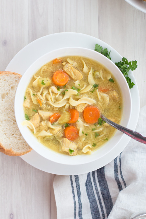 Low Fat Chicken Noodle Soup
 Crockpot Low Fat All Natural Chicken Noodle Soup Panera