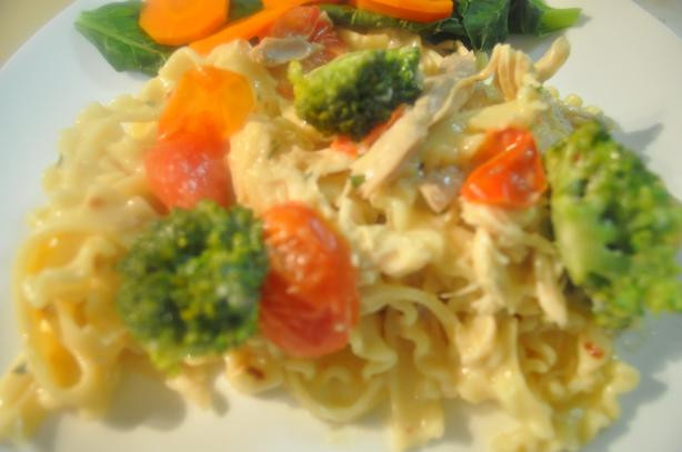Low Fat Chicken Pasta Recipes
 Creamy Pasta With Chicken Broccoli And Basil Low Fat
