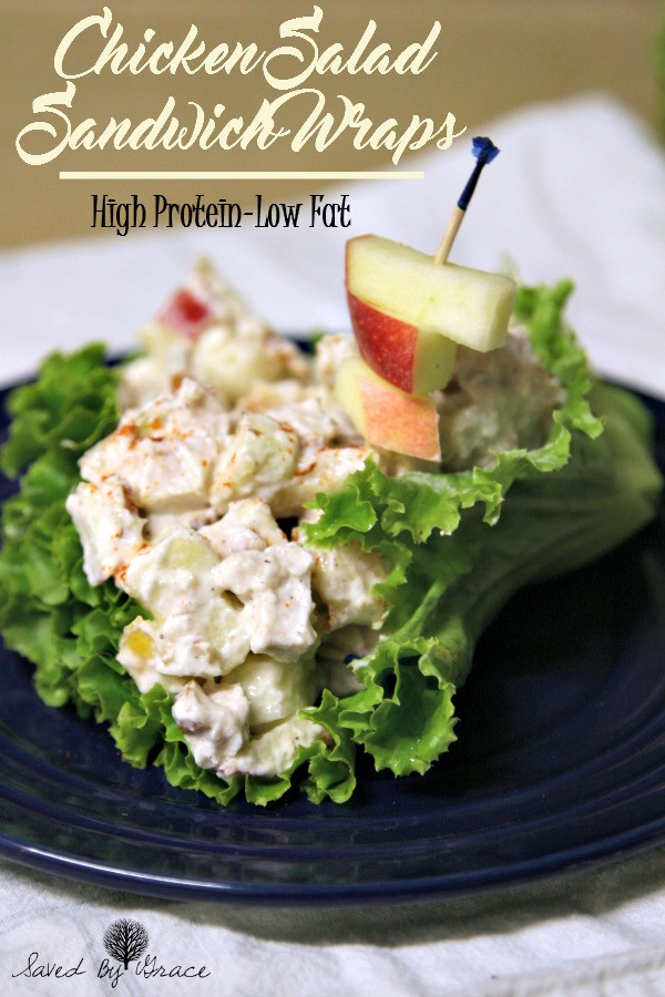 Low Fat Chicken Salad
 Low Fat Protein Rich Chicken Salad Sandwich Wraps