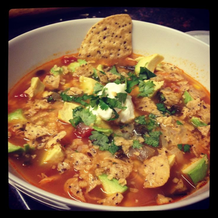 Low Fat Chicken Tortilla Soup
 32 best images about Low Fat Low Sodium on Pinterest