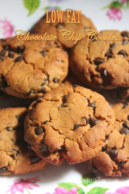 Low Fat Chocolate Chip Cookies
 Low Fat Chocolate Chip Cookies Recipe Eggless Healthy