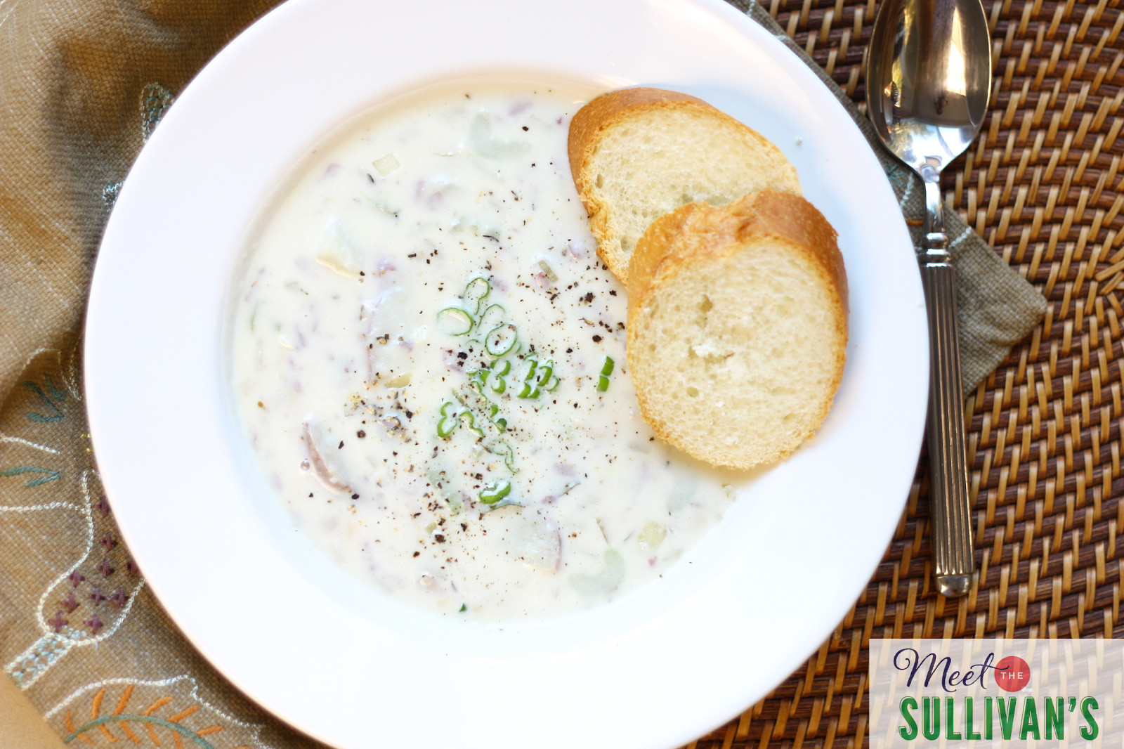 Low Fat Clam Chowder
 Meet the Sullivans Low Fat Clam Chowder