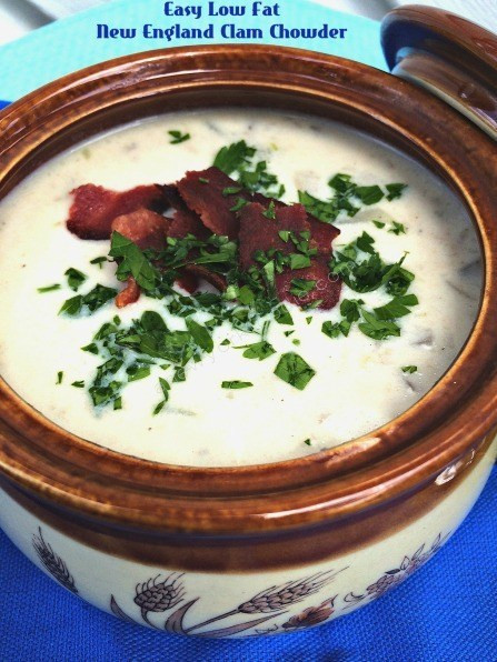 Low Fat Clam Chowder
 Easy Low Fat New England Clam Chowder