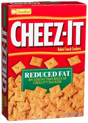 Low Fat Crackers
 Cheez It Baked Snack Crackers Reduced Fat By