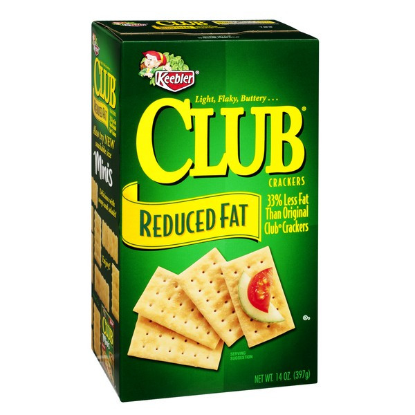 Low Fat Crackers
 Keebler Club Crackers Reduced Fat