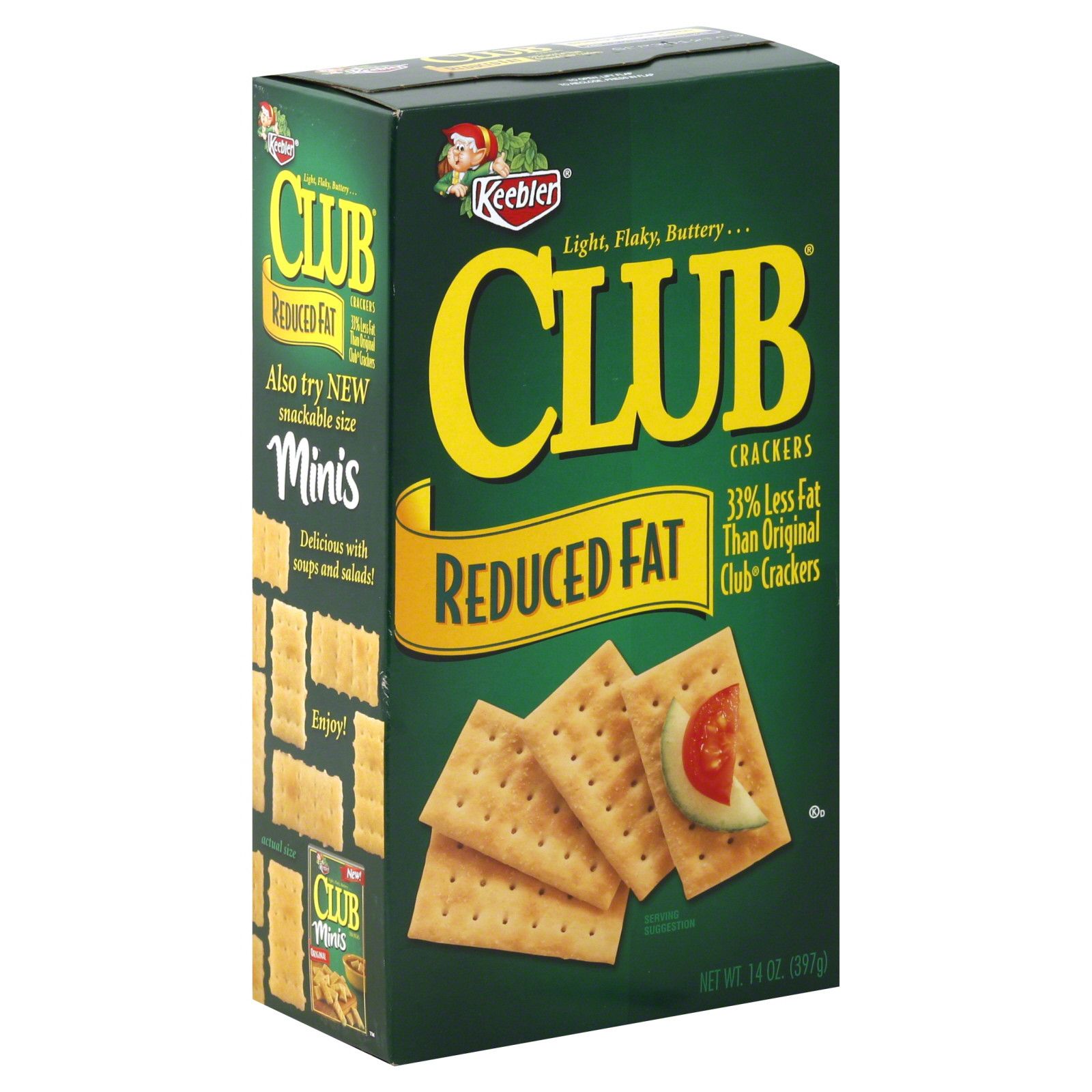 Low Fat Crackers
 The Club Crackers Reduced Fat 14 oz 397 g