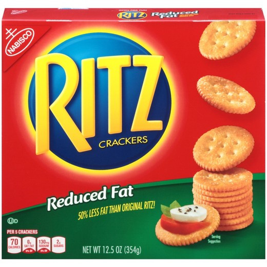 Low Fat Crackers
 Ritz Reduced Fat Crackers 12 5oz Tar