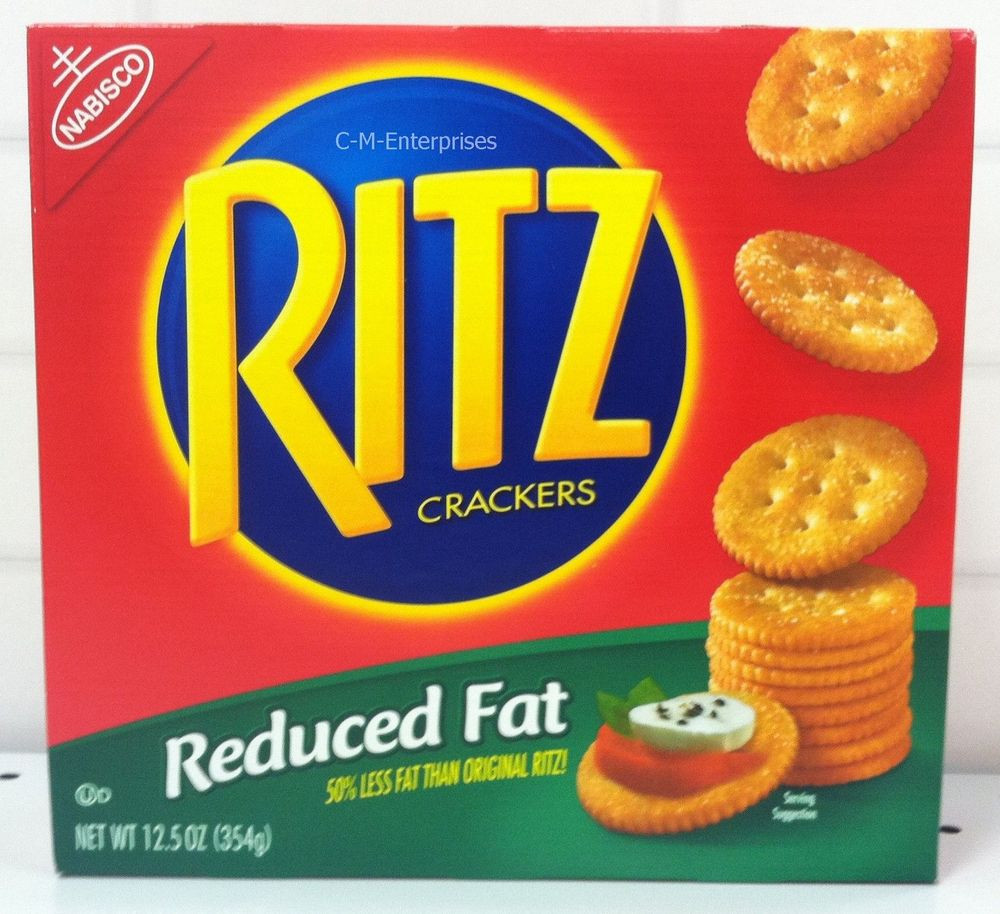 Low Fat Crackers
 Ritz Reduced Fat Crackers 12 5 oz