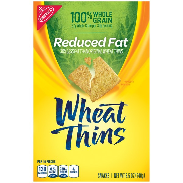 Low Fat Crackers
 Wheat Thins Reduced Fat Crackers from Pete s Fresh Market