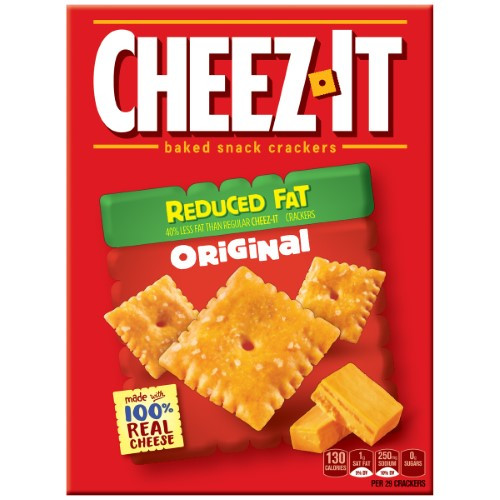 Low Fat Crackers
 Cheez It Reduced Fat Crackers 11 5 Oz