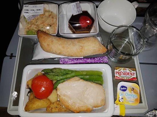 Low Fat Dinner
 Low fat meal dinner Picture of Singapore Airlines