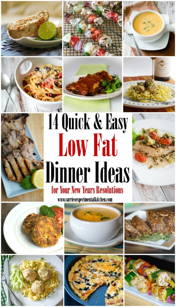 Low Fat Dinner Ideas
 14 Quick & Easy Low Fat Dinner Ideas for your New Years