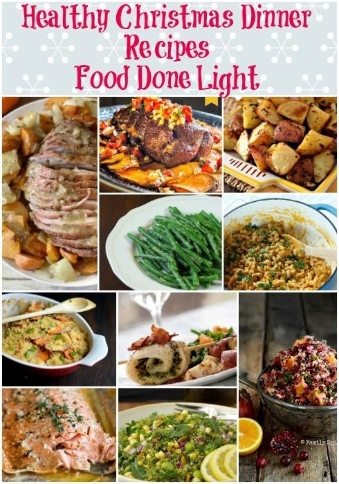 Low Fat Dinner Ideas
 Healthy Christmas Dinner Recipes Low Calorie Low Fat Pin