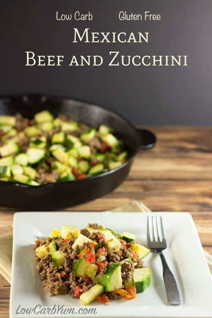 Low Fat Ground Beef Recipes
 Mexican Zucchini and Beef Skillet