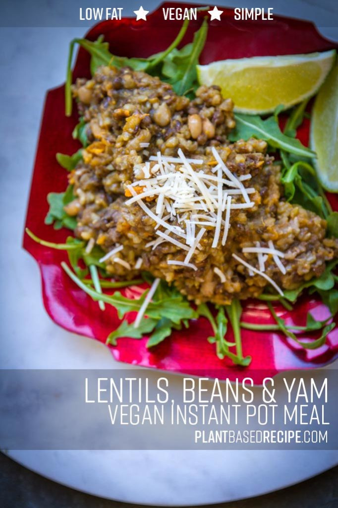 Low Fat Instant Pot Recipes
 Instant Pot or Crock Pot Rosemary Lentils Beans and Yams