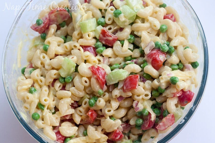 Low Fat Macaroni Salad
 Low Fat Pasta Salad with Ve ables Nap time Creations