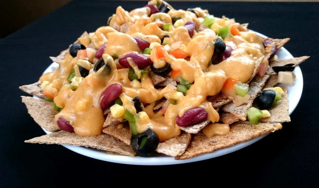 Low Fat Nachos
 Low Fat Vegan Nachos and Queso Recipe Vegirous