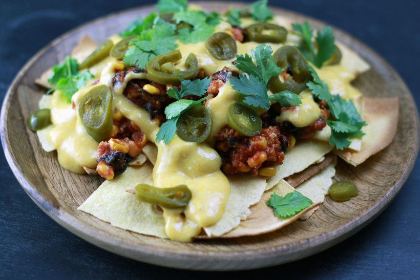 Low Fat Nachos
 Chili Cheese Nachos HCLF & vegan – Healthy Rockstar