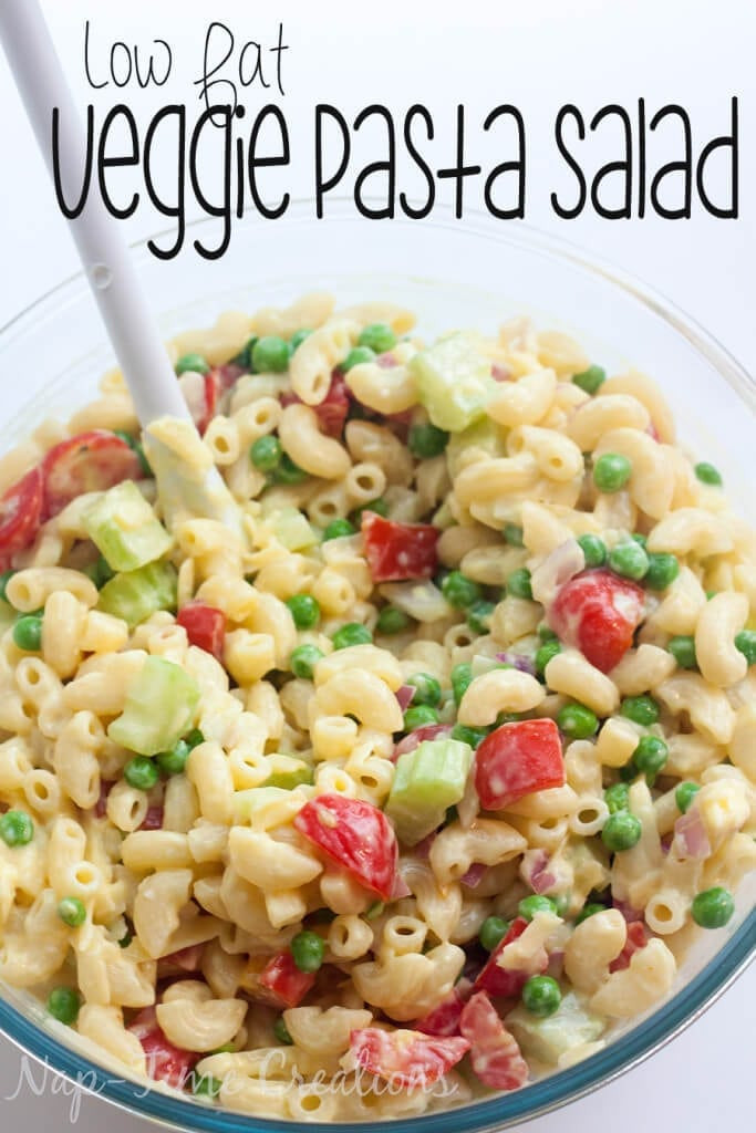 Low Fat Pasta Salad
 Low Fat Pasta Salad with Ve ables Nap time Creations