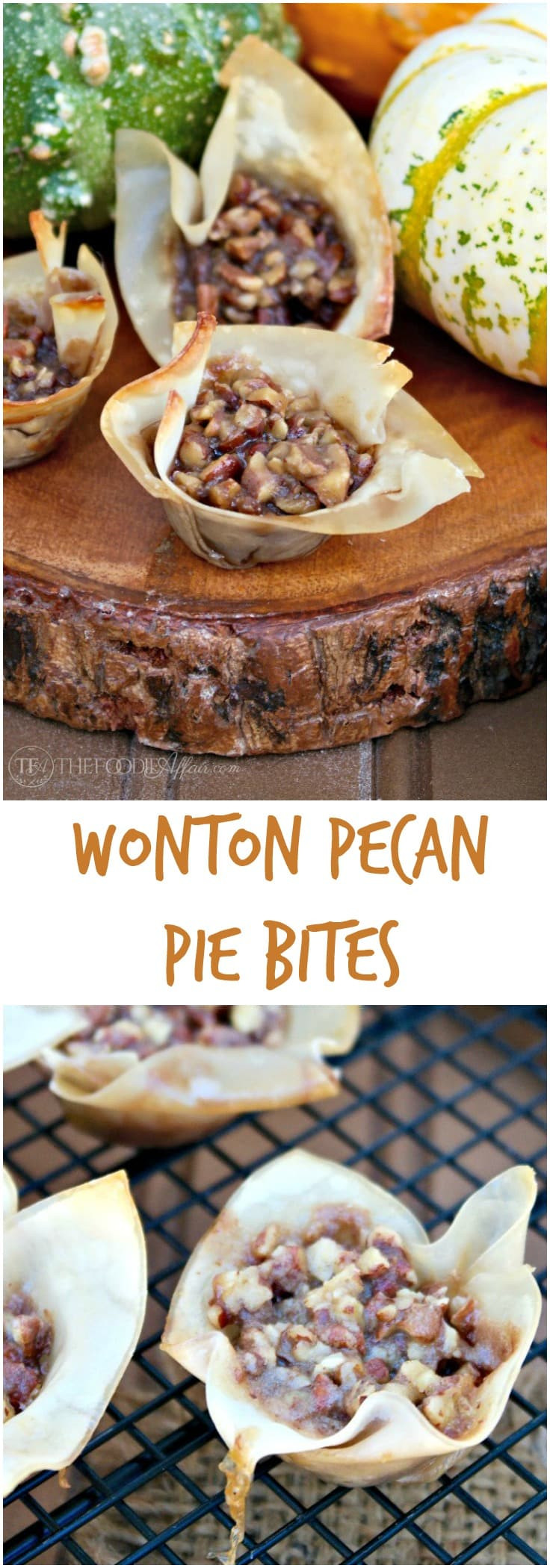 Low Fat Pecan Pie
 Wonton Pecan Pie Bites